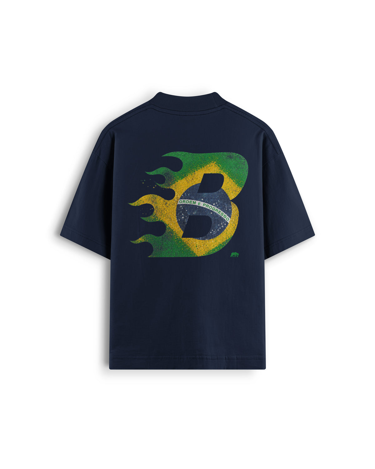 OVERSIZED FOGO BRASILEIRO — Azul — costas