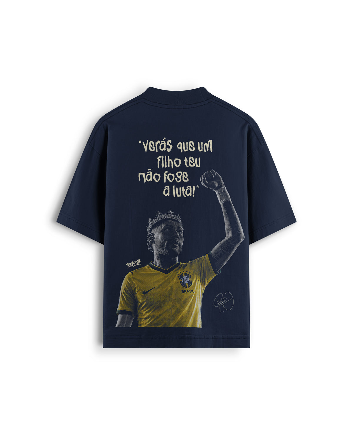 OVERSIZED NEY X BEARTH — Azul — costas