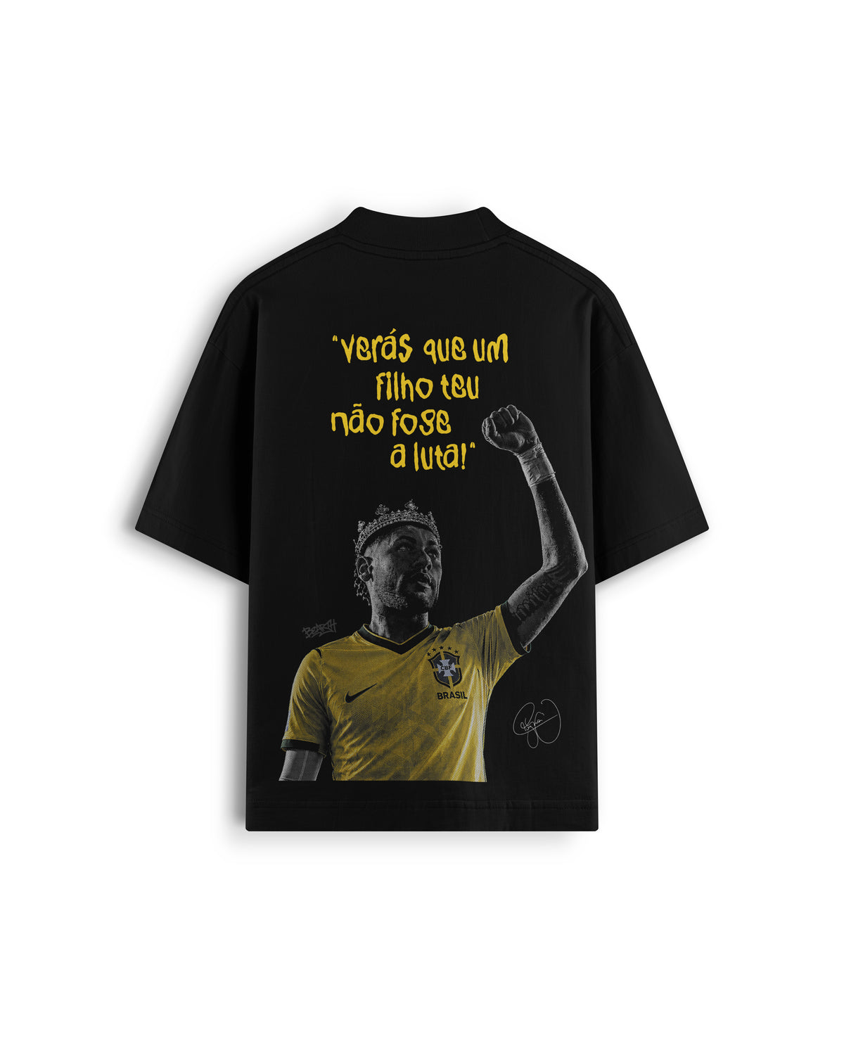 OVERSIZED NEY X BEARTH — Preto — costas