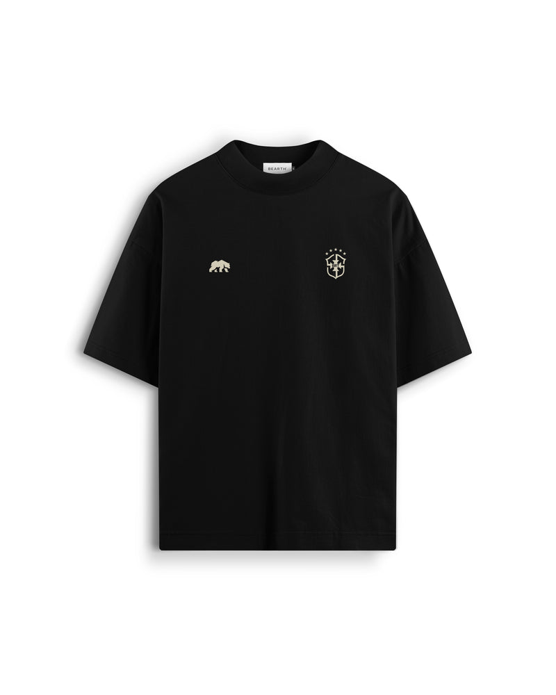 OVERSIZED JESUS É BR — Preto — frente
